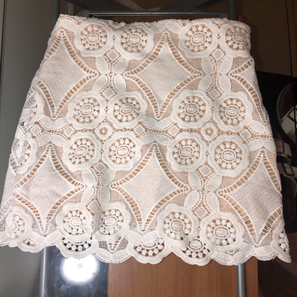 White Lace Skirt - image 1